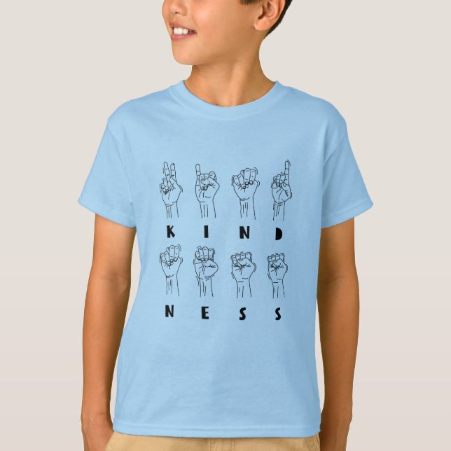 Kindness, American Sign Language ASL - GraphicLove T-Shirt (Vorderseite)