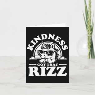 Kindness Anti Bullying Week Einhorn Got Rizz Stick Karte