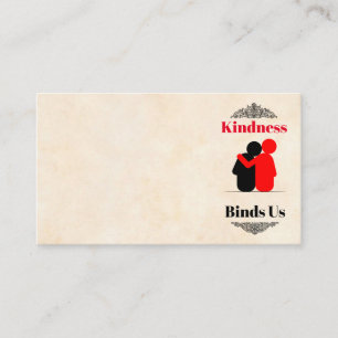 Kindness bindet uns Business Card Visitenkarte