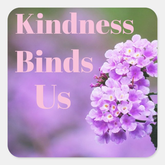 Kindness bindet uns Sticker (Vorderseite)