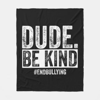 Kindness Day Unity Day Orange No bullies bullying Fleecedecke