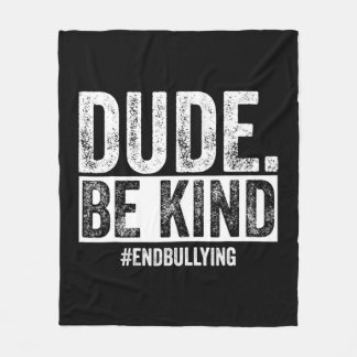 Kindness Day Unity Day Orange No bullies bullying Fleecedecke