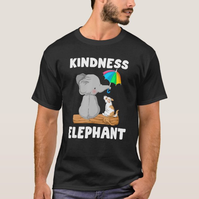 Kindness elephant Unity Day  Orange Anti Bullying T-Shirt (Vorderseite)