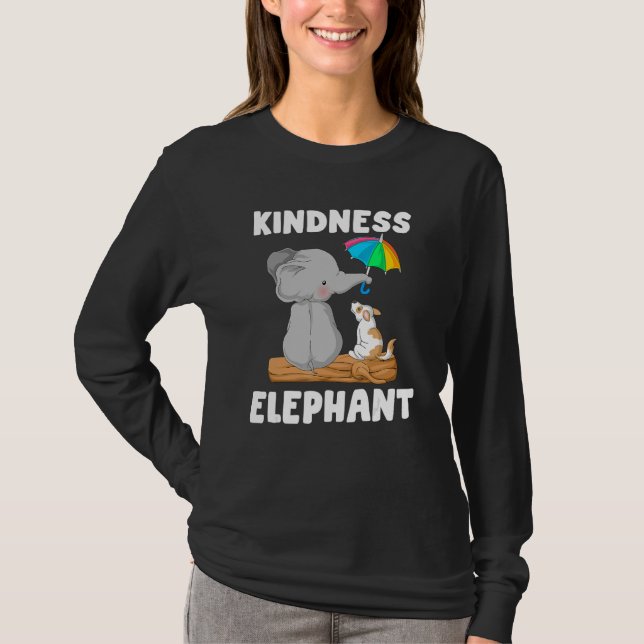 Kindness elephant Unity Day  Orange Anti Bullying T-Shirt (Vorderseite)