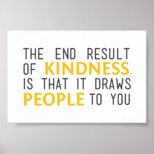 Kindness Inspiration Poster