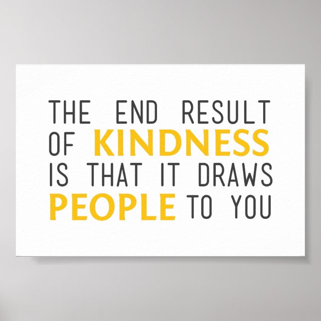 Kindness Inspiration Poster (Vorne)