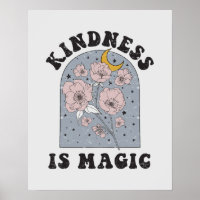 Kindness is Magic Vintage Flowers