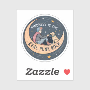 Kindness ist der echte Punk Rock Sticker — Hero & 