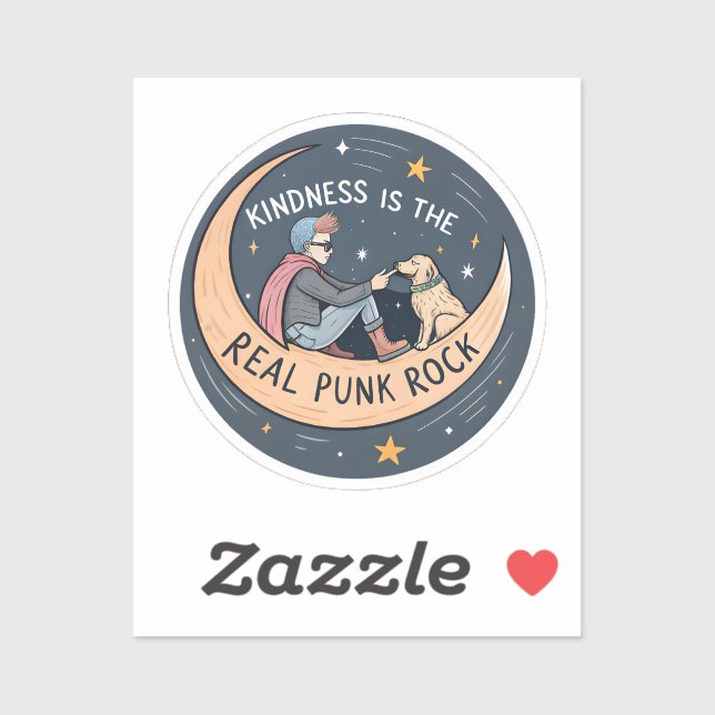 Kindness ist der echte Punk Rock Sticker — Hero &  (Blatt)
