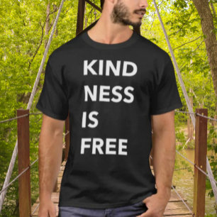KINDNESS IST FREI Fett Typografie Shirt