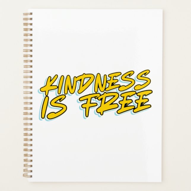 KINDNESS IST FREI PLANER (Vorderseite)