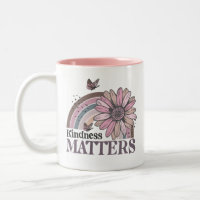 Kindness Matts Retro Butterfly Boho Rainbow
