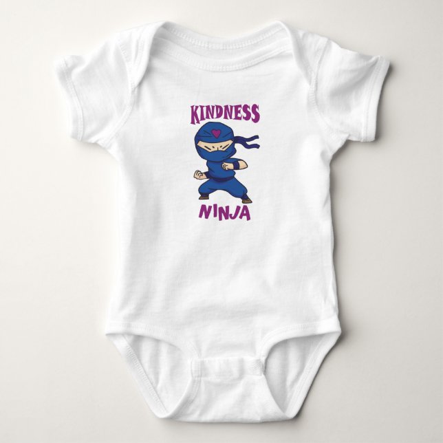 Kindness Ninja, Fight against Bullying Baby Strampler (Vorderseite)