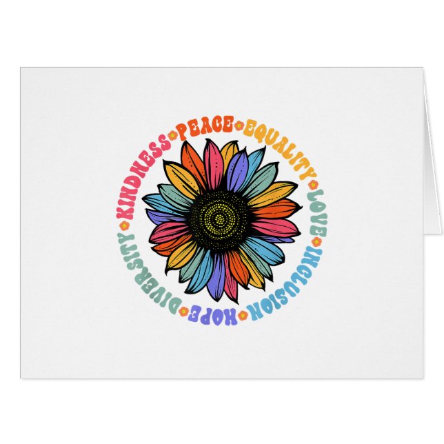 Kindness Peace Equality Love Hope Diversity Human (Devant horizontal)