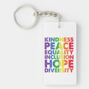 Kindness Peace Equality Love Inclusion Hope LGBT