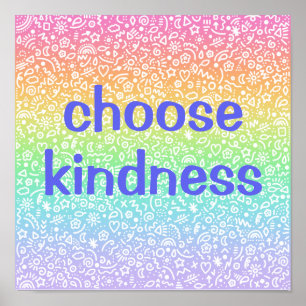 Kindness Rainbow Poster