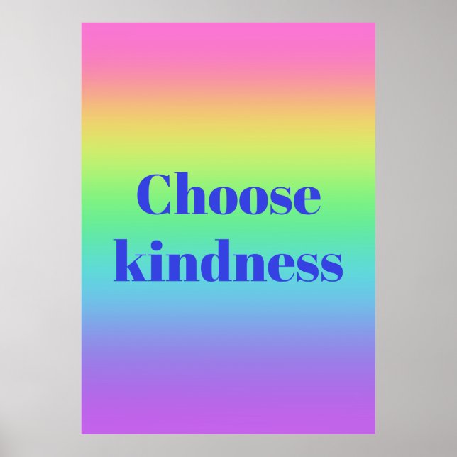 Kindness Rainbow Poster (Vorne)