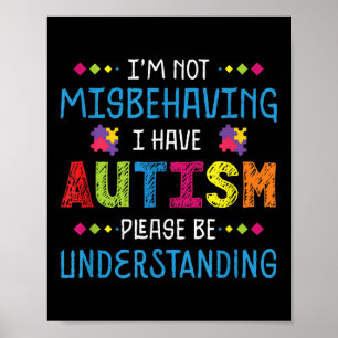 Kindness Ribbon Herz Autismus Bewusstsein _6 Poster