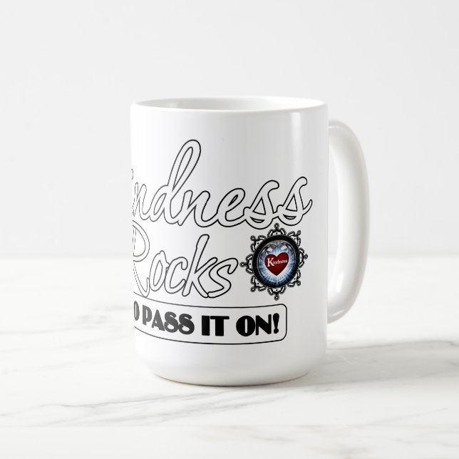 Kindness Rocks Kaffeetasse (VorderseiteRechts)