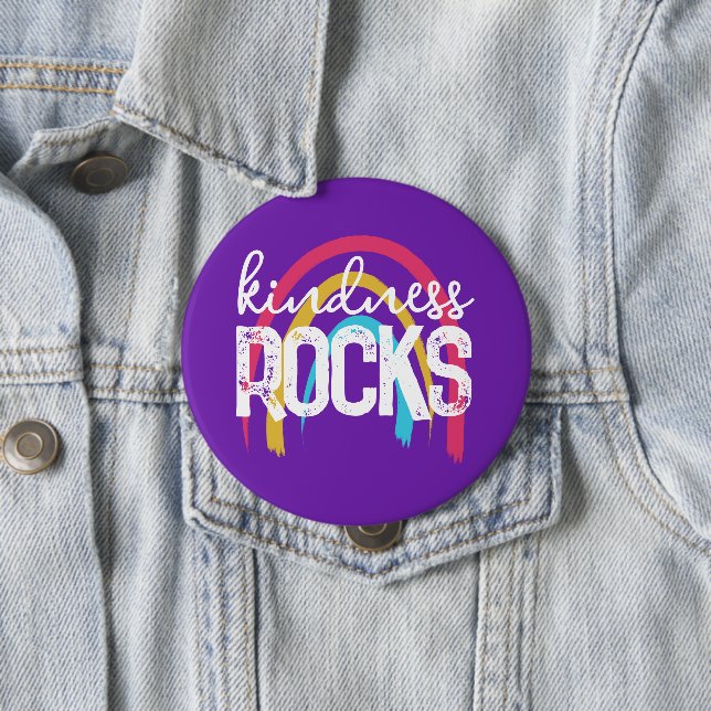 Kindness Rocks Rainbow Button (Beispiel)