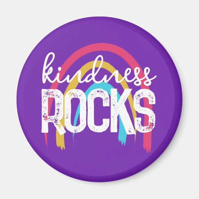 Kindness Rocks Rainbow Magnet (Vorne)