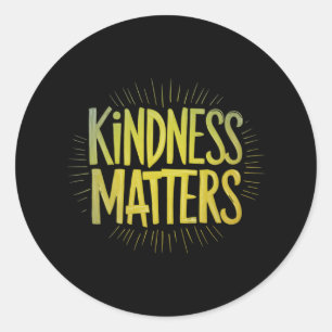 Kindness S Sticker1 Runder Aufkleber