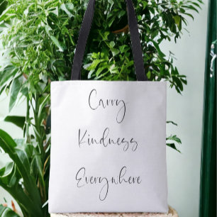 Kindness überall Skripte Inspiration Tasche