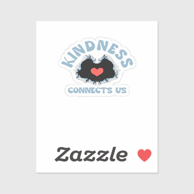 Kindness verbindet uns Classic Aufkleber (Blatt)