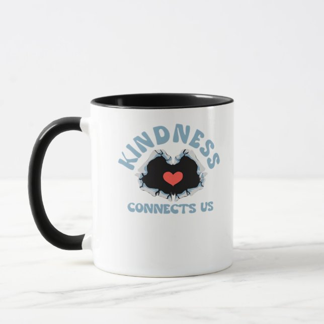 Kindness verbindet uns Classic Tasse (Links)