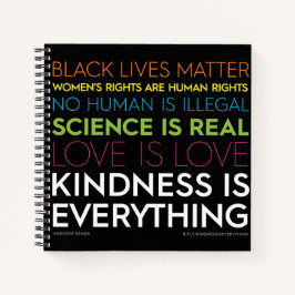 #KindnessIsEverthing 8.5" x 8.5" SpiralNotebook Notizbuch