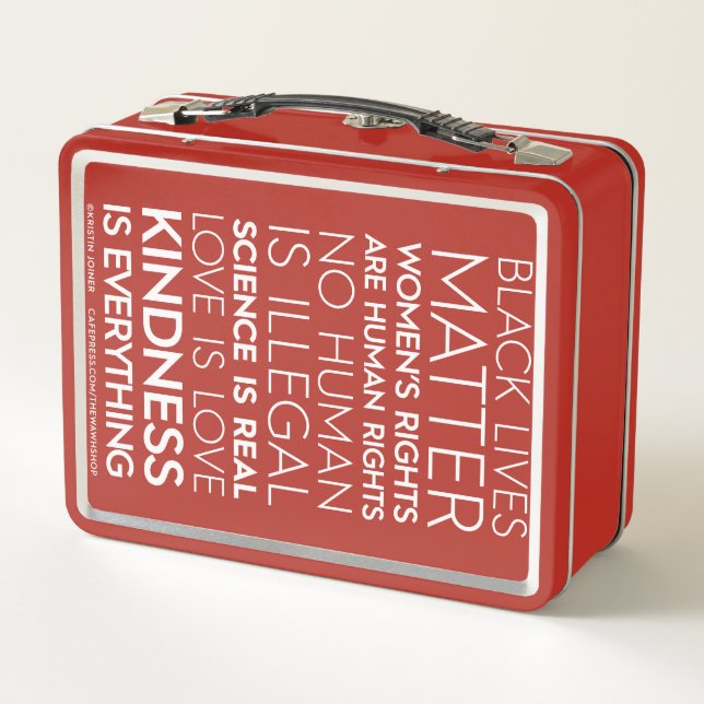 #KindnessIsEverything MetallLunchbox Metall Brotdose (Rückseite)