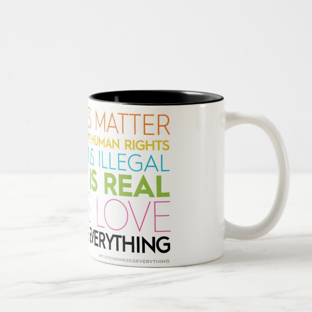 #KindnessIsEverything Two Toned Mug (Droit)