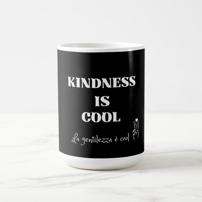 KINDNIS IST COOL zweisprachig Kaffeetasse (Mittel)
