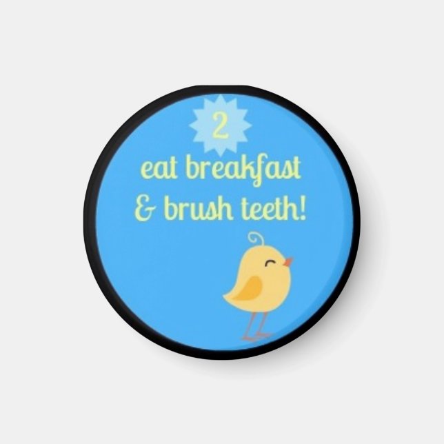 Kind's täglicher Routine Diagramm Magnet!!! Magnet (Vorne)