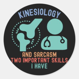 Kinesiologin7, Kinesiologie Major Runder Aufkleber