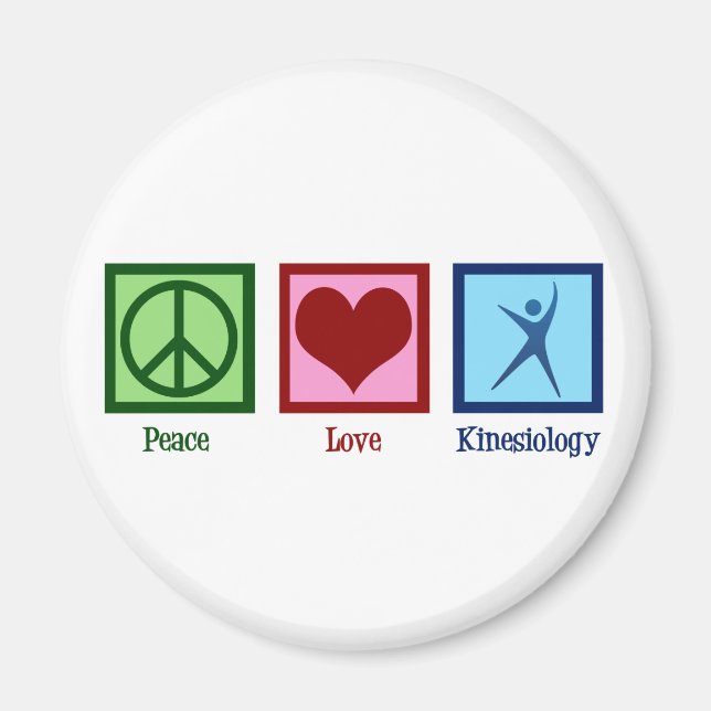 Kinesiologin Peace Liebe Kinesiology Magnet (Vorne)