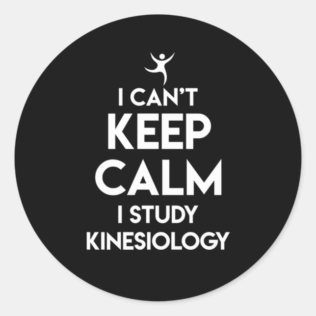 Kinesiology Practitioner Student Future Kinesiolog Runder Aufkleber (Vorderseite)