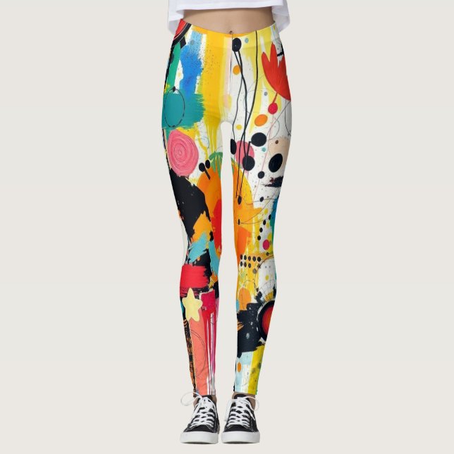 Kinetic Color Burst Leggings (Vorderseite)