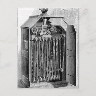 Kinetoskop-Diagramm Postkarte