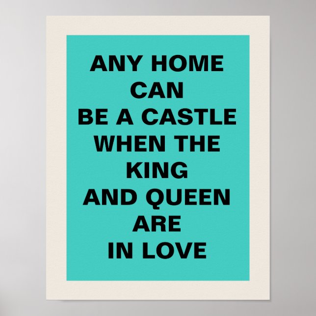 King and Queen 11 x 14 Poster (Vorne)