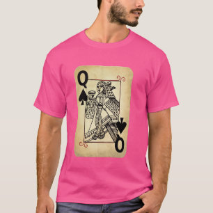 King and Queen Skull - 22 Karten Herz Flush Couple T-Shirt