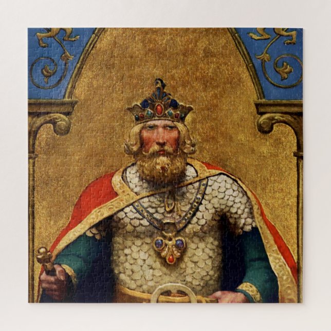 “King Arthur” by NC Wyeth (Vertikal)