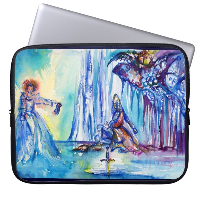 KING ARTHUR , LADY OF THE SEE UND EXCALIBUR LAPTOPSCHUTZHÜLLE (Vorderseite)