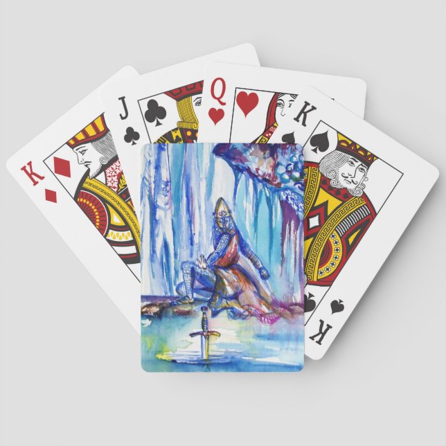 KING ARTHUR , LADY OF THE SEE UND EXCALIBUR SPIELKARTEN (Rückseite)