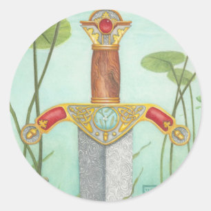 King Arthur Runder Aufkleber