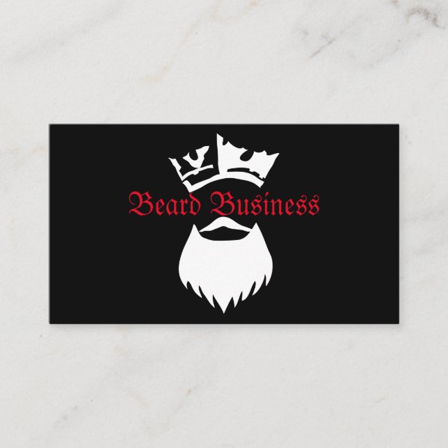 King Beard Beard Business Visitenkarte (Vorderseite)