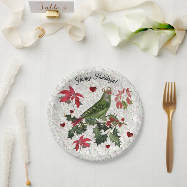 King Bird Paper Plate Pappteller (Hochzeit)