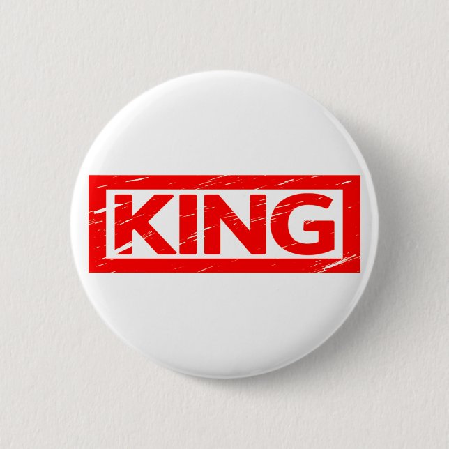 King Briefmarke Button (Vorderseite)