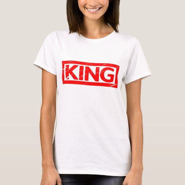 King Briefmarke T-Shirt (Vorderseite)
