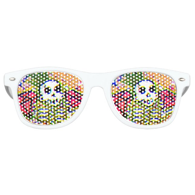 King-Button-Skelett Sonnenbrille (Vorderseite)